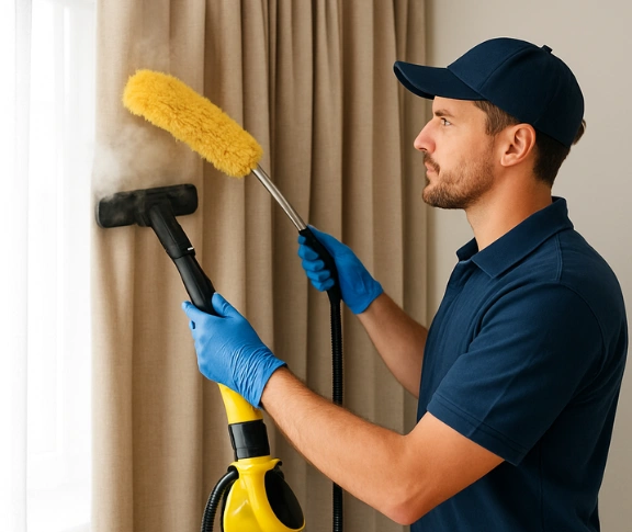 Trusted blind cleaning technician Matty Curtain Cleaning gong-gong-vic QLD