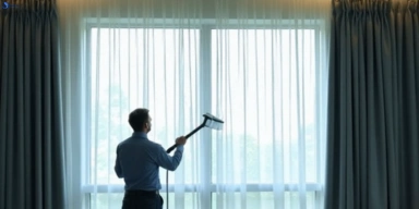 Commercial drapes cleaning service gong-gong-vic hotels offices