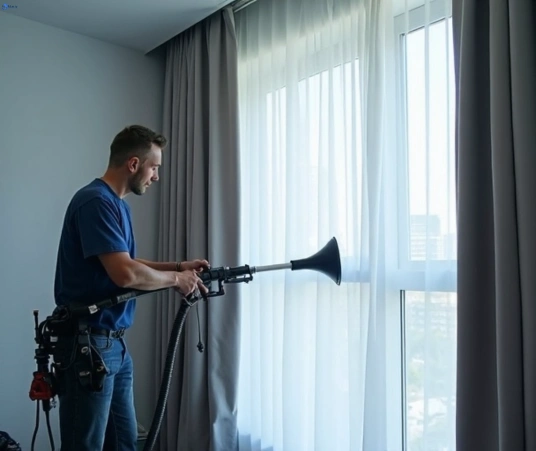 Professional drapes cleaning process tools Matty Curtain Cleaning gong-gong-vic