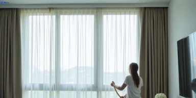 Delicate sheer drape cleaning gong-gong-vic Matty Curtain Cleaning