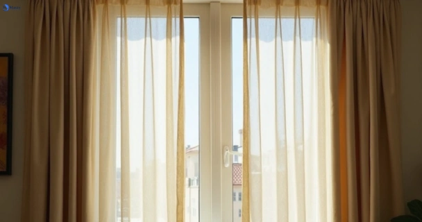 Dull dusty drapes in gong-gong-vic before professional cleaning